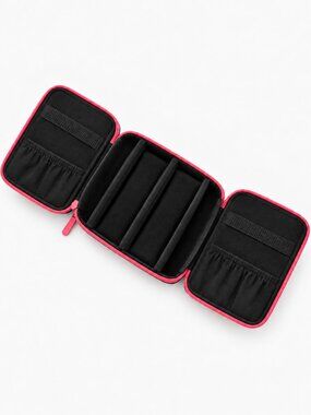 ORGO Paradise Pink & Black Travel Jewelry Makeup Organizer Zip Case